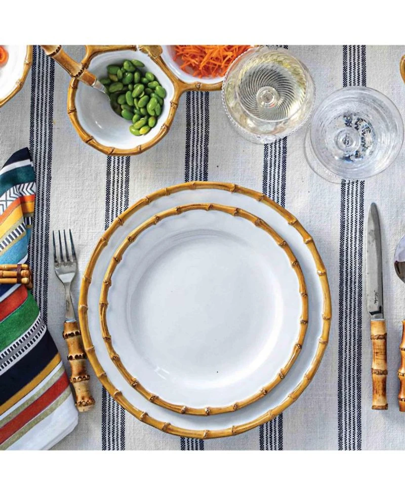 Bamboo 16 Piece Dinnerware Set, Service for 4