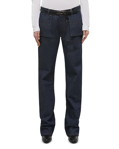 Brooklyn Straight Leg Utility Jeans Raw Indigo