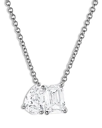 Bloomingdale's Fine Collection Certified Lab Grown Diamond Toi et Moi Pendant Necklace