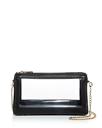 F & W Style Violet Clear Clutch