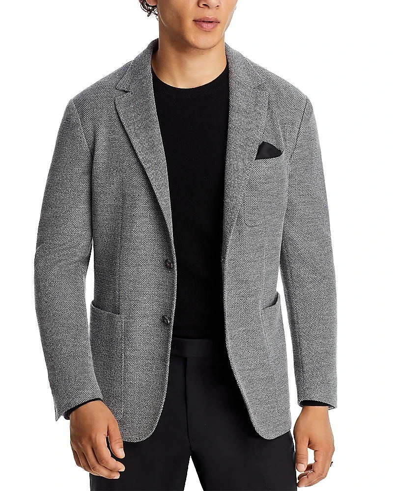 Canali Textured Jersey Knit Casual Sport Coat