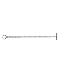 Sterling Silver Horsebit Chain Link Toggle Bracelet