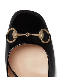 Women's Horsebit Patent Slingback Pumps