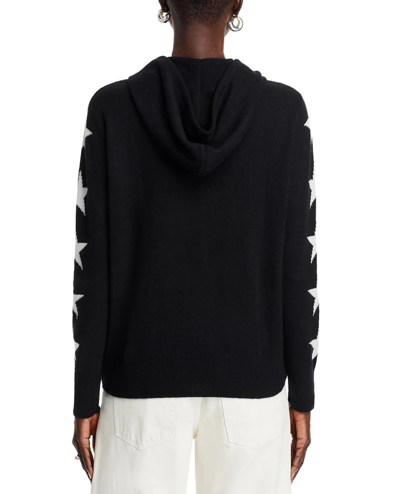 Cashmere Star Sleeve Hoodie Sweater - Exclusive