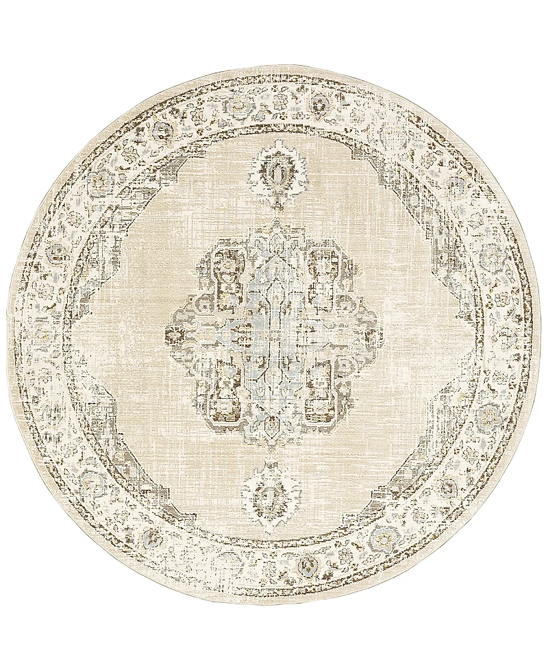Oriental Weavers Andorra 303D0 Round Area Rug, 7'10 x 7'10