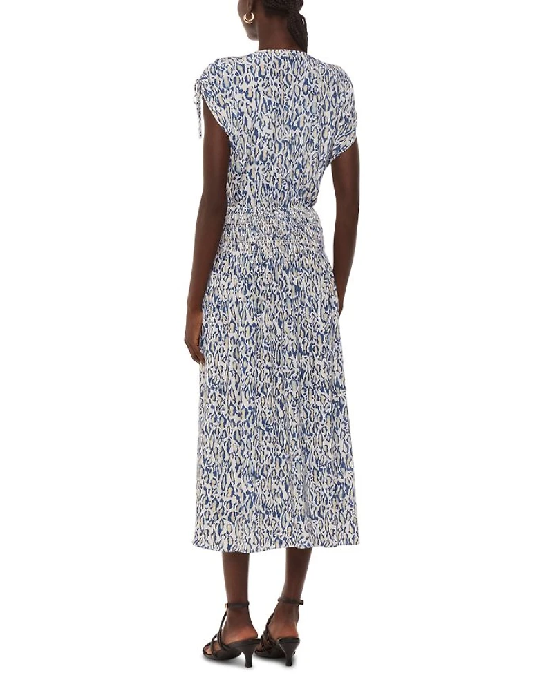 Flaming Leopard Print Dress