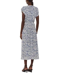 Flaming Leopard Print Dress