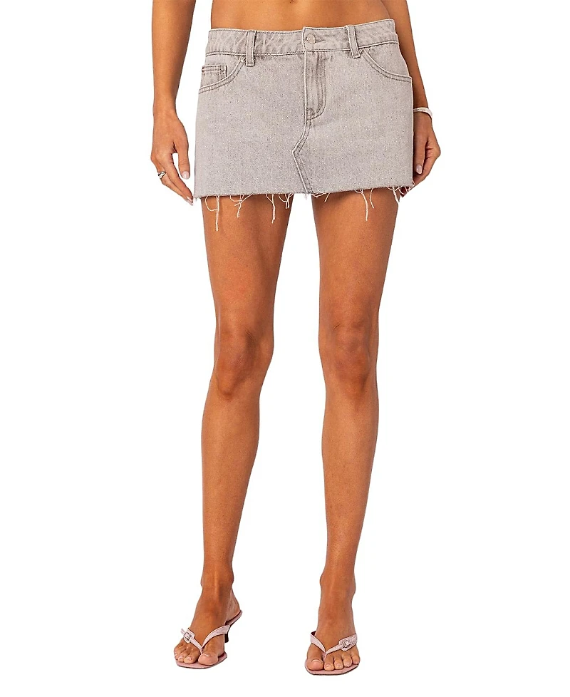 Edikted Micah Denim Mini Skirt