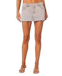 Edikted Micah Denim Mini Skirt