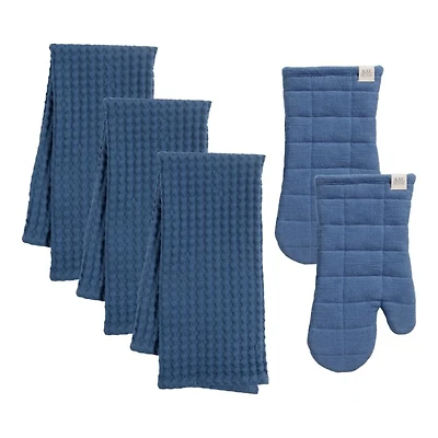 Monaco Kitchen Linen Bundle, Set of 5