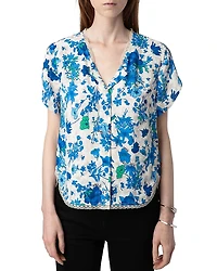 Zadig & Voltaire Tiffiny Floral Top