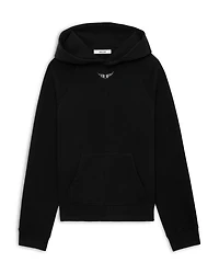 Georgy Pmo Rhinestone Wings Hoodie