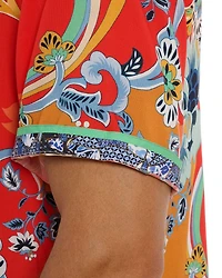 Taj Floral Leisure Fit Button Down Camp Shirt