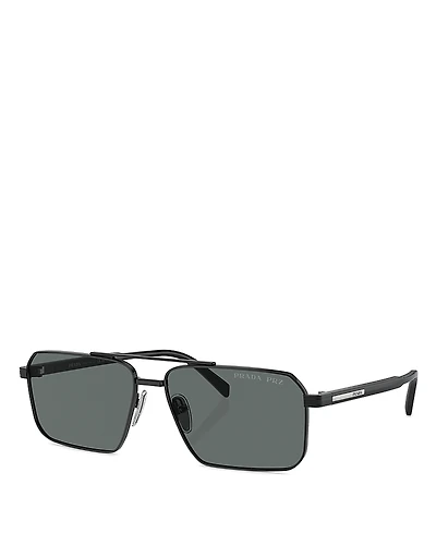 Prada Rectangular Sunglasses, 61mm