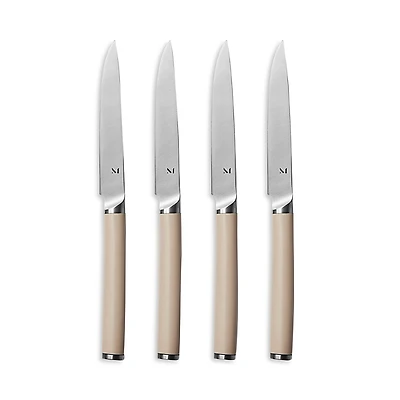 Material Matte Stainless Steel Set of 4 Table Knives and Holder