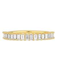 Ef Collection 14K Yellow Gold Diamond Baguette Ring