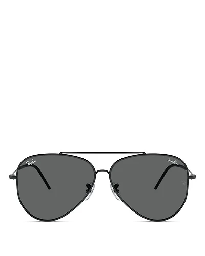 Aviator Reverse Sunglasses, 62mm