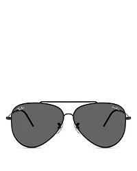 Aviator Reverse Sunglasses, 62mm