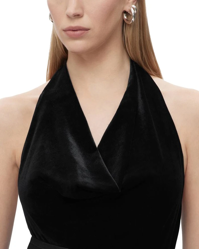 The Alice Velvet Halter Top