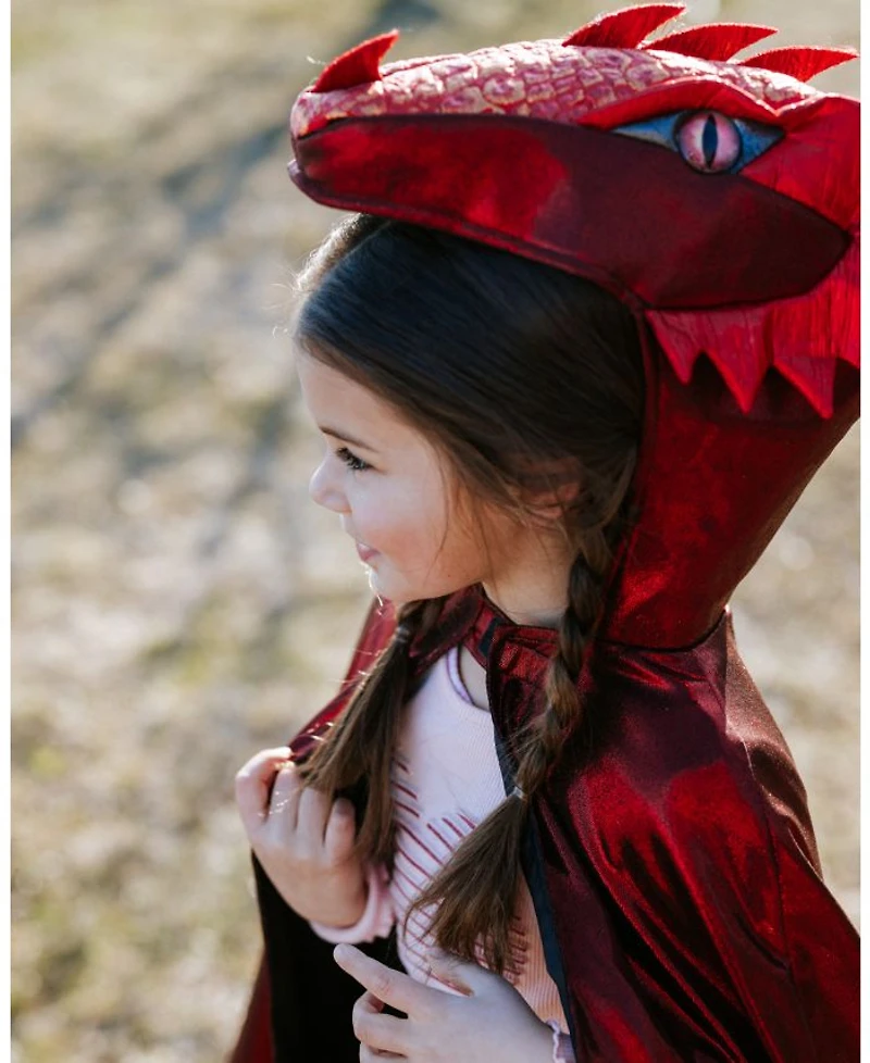 Ruby The Metallic Dragon Cape Costume - Ages 3-6