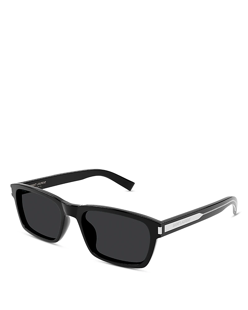 Saint Laurent Mid Naked Wire Core Squared Sunglasses, 57mm