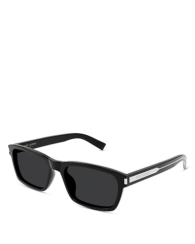 Saint Laurent Mid Naked Wire Core Squared Sunglasses, 57mm