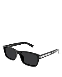 Saint Laurent Mid Naked Wire Core Squared Sunglasses, 57mm