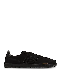 Balmain Men's Swan Suede & Patent Leather Sneaker