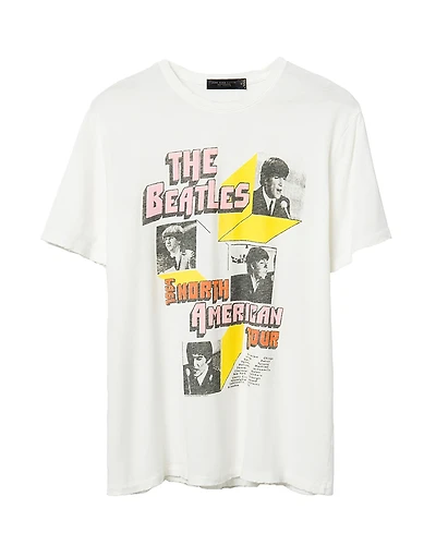 Junk Food Clothing Unisex The Beatles North American Tour 3D Boxes Vintage Tee