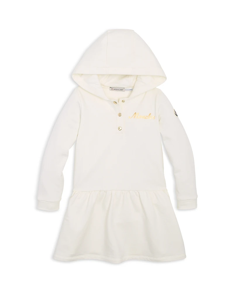 Moncler Girls' Logo Hooded Dress - Baby, Little Kid