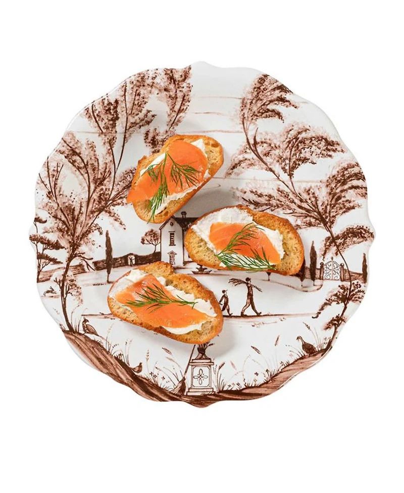 Country Estate Harvest Party Plate Assorted Set of 4