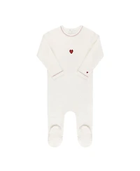 Ely's & Co. Unisex Embroidered Heart and Star Collection Footie - Baby