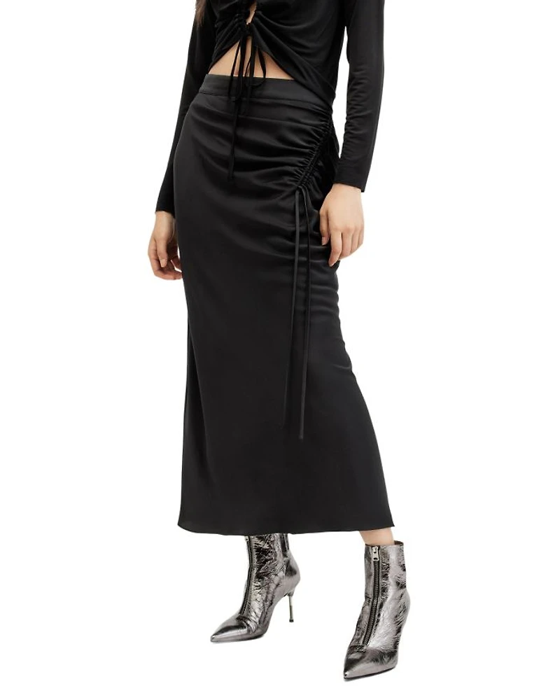 Alexia Ruched Maxi Skirt