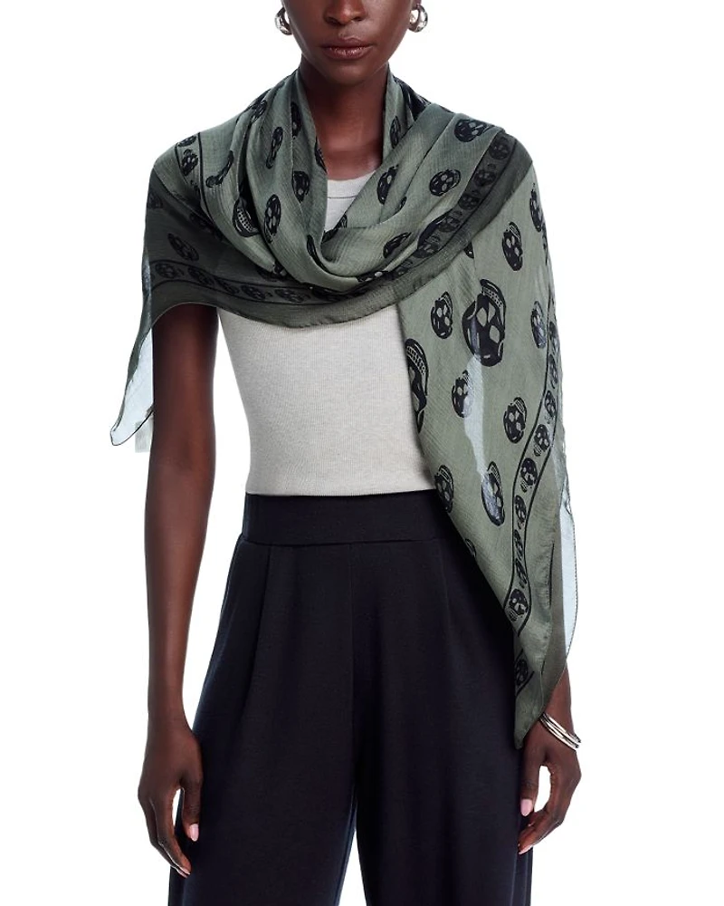 Skull Silk Scarf