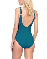 Embrace Surplice One Piece With Tummy Control