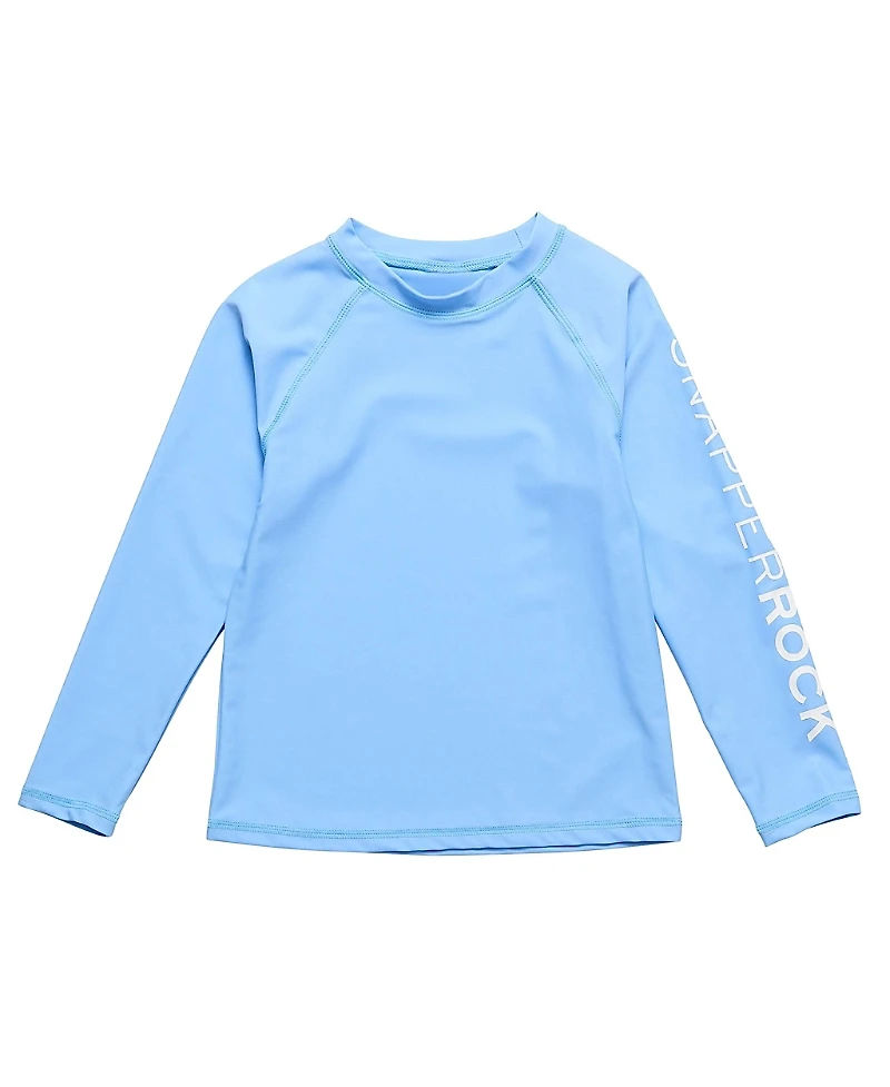 Snapper Rock Unisex Water Blue Long Sleeve Rash Top