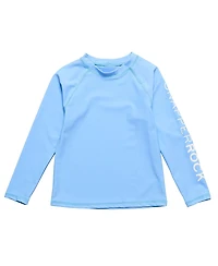 Snapper Rock Unisex Water Blue Long Sleeve Rash Top