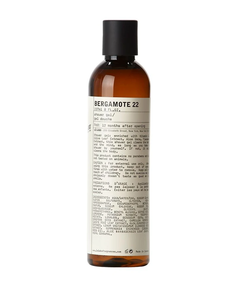 Bergamote 22 Perfuming Shower Gel 8 oz.