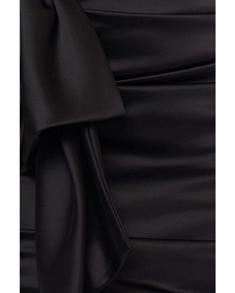 Strapless Satin Dress - Exclusive