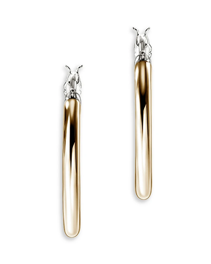 John Hardy 14K Yellow Gold & Sterling Silver Jh Essentials Hoop Earrings