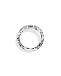 Sterling Silver JH Essentials Pavé Diamond Band Ring, 1.07 tcw