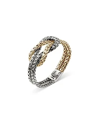 14K Yellow Gold & Sterling Silver Love Knot Ring