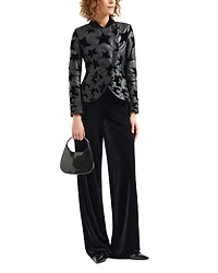 Velvet Stars Leather Jacket