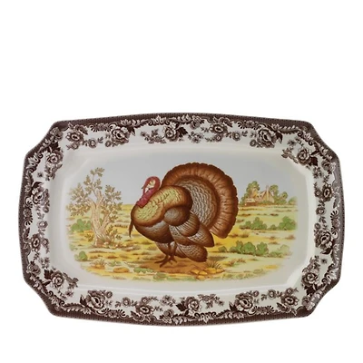 Woodland Turkey Rectangular Platter