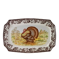 Woodland Turkey Rectangular Platter