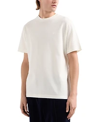 Emporio Armani Allover Monochrome Jacquard Jersey Tee