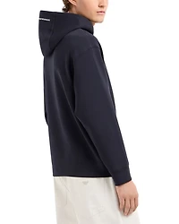 Embroidered Bulldog Hooded Sweatshirt