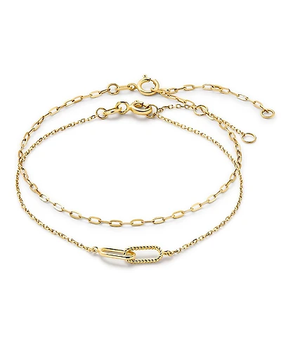 Ana Luisa - Gold Bracelet Set - Gold Link Bracelet Set