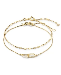 Ana Luisa - Gold Bracelet Set - Gold Link Bracelet Set