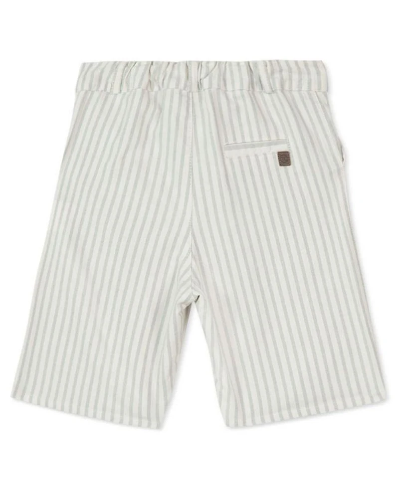 Boys' Sea Green Striped Shorts - Little Kid, Big Kid